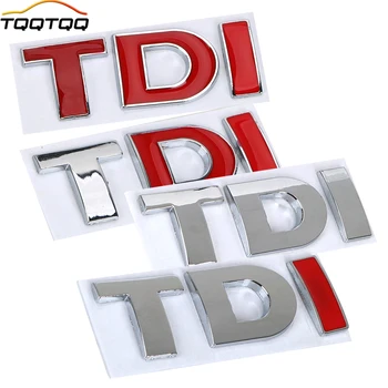 1buc 3D Metal TDI Adeziv Camion Masina Insigna Emblema Autocolant Emblema Aliaj de Aluminiu Portbagaj Auto Aripa Bara Decal Emblema