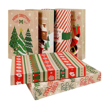 Cutie de cadou de Vacanță materiale de Ambalare Cutii de Crăciun Cămașă Prezintă Titularului 350g Lumina Hârtie Kraft de Crăciun Ambalaj de Cadouri