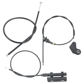 3PCS Motor Bowden Cablul de deschidere a Capotei Sârmă pentru BMW E39 525I 530I 51238176595 51238190754 51238176596