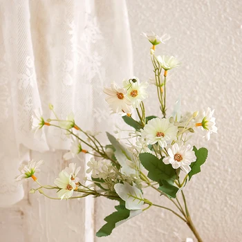Flori Artificiale 15 Capete Daisy De Craciun Decoratiuni, Accesorii Nunta Buchet De Mireasa Decor Camera De Provizii Masă Vaza Cadou