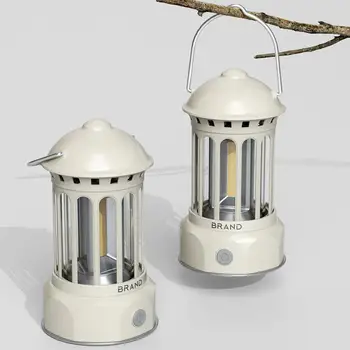 Cortul Lampa De 1 Setați Durata Lunga De Viata Impermeabil Hangable Și Proiector Portabil Retro Hambar Lumină În Aer Liber Consumabile
