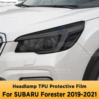 Pentru SUBARU FORESTER 2019-2021 Exterior Auto Faruri Anti-zero Lampă Față Tentă de Acoperire TPU Film Protector Accesorii Autocolant
