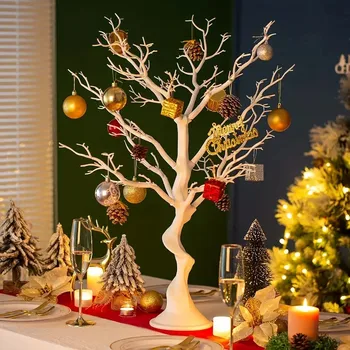 2 buc de Crăciun Ramură Copac Artificial Manzanita Plante Pentru Acasă Eveniment de Partid Decor de Masă Florale Nunta Display
