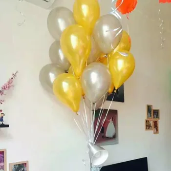 100 buc/lot 1,2 g 10 inch balon latex cu Heliu jucării Gonflabile decor nunta Perla Balonul de Aur de ziua de nastere copil globos petrecere balon