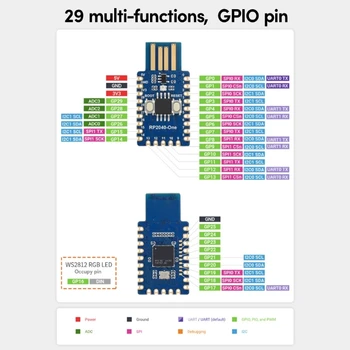 Compact Zmeura RP2040-O placă de Dezvoltare de Tip USB-Un port 4MB