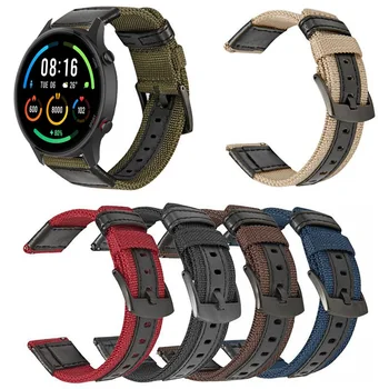 Pentru Xiaomi Culoare Ceas Smart Watch Curea 22mm Nylon Piele Sport Watchband Bratara Pentru Mi Uit Culoare 2/Haylou GST LS05S Ceas