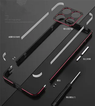 Pentru Xiaomi redmi k70 Caz, redmi k70 pro Aluminiu metal bumper Rama Subțire de Acoperire Caz cu Camera film protector