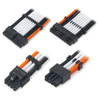 Y1UB 16Pcs Clemă pentru 2.5-3.2 mm PC, Cabluri de Alimentare Cabluri de Management Clip 4/6/8/24 Pin Calculator Sârmă Piepteni