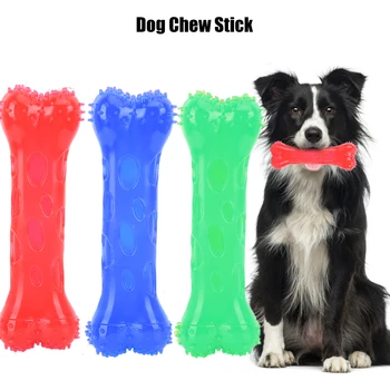 Câinele Molar Stick Alimente Grad Silicon BPA Free Forma de Os de Câine de Curățare Dinte Interactive Musca Rezistent la Câine Jucărie