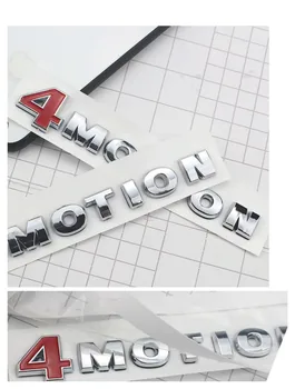 1 BUC 3D ABS 4 MOTION 4MOTION Chrome Masina din Spate Emblema Boot Portbagaj Insigna Decal Autocolante Auto Pentru PASSAT Touareg GOLF, Polo, Tiguan