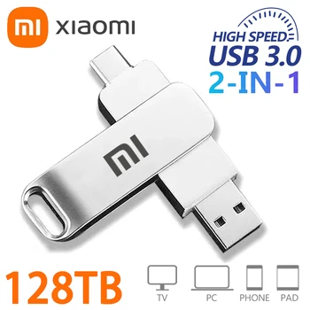 Xiaomi Original 128TB Mini Pen Drive USB de Memorie USB Flash Drive 2TB 16TB de TIP C de Mare Viteza Usb 3.0, rezistent la apa Pendrive U Disc