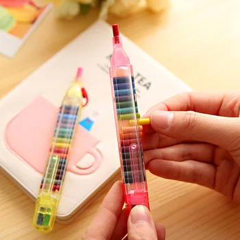 20 de culori pentru copii creioane colorate set pictura graffiti pen ulei pastel de Artă de la grădiniță DIY Creioane colorate cadou de Papetărie