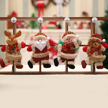 18cm Mall Scena Aspect Decorativ Agățat Ornamente, Decoratiuni de Craciun, Mos Craciun om de Zapada Cafeniu Pom de Crăciun Pandantiv