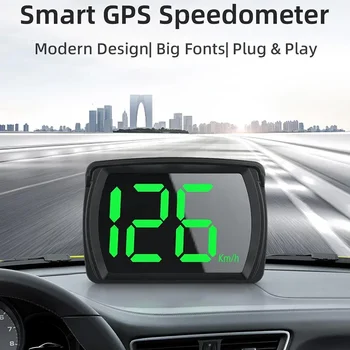 Universal Auto HUD Head Up Display Hud GPS Vitezometru Digital Font Mare Viteză Metru KMH pentru Toate Auto Camion Plug and Play Parte Auto