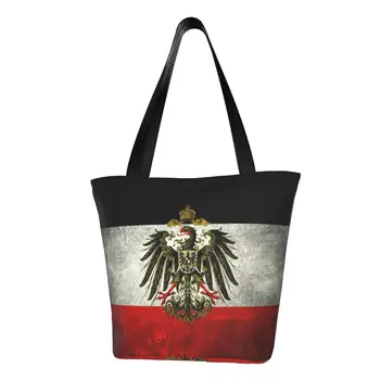 Imperiul German Steag Germania Alimente Pungi De Cumpărături Print Canvas Shopper Tote Umăr Saci De Mare Capacitate Lavabil Geantă De Mână