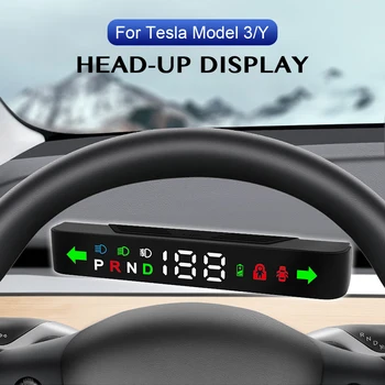 Lumină Ușă Echipamentul De Frânare Monitor Indicator Vitezometru Pentru Tesla Model 3 Y 2016-2023 Masina Head Up Display Digital De Alarmă Set