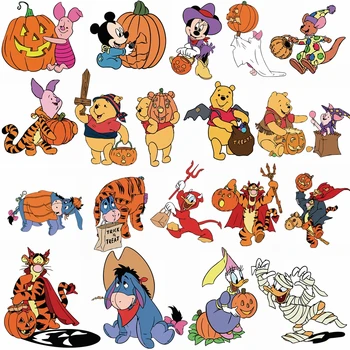 Disney de Halloween Craniu de Dovleac Moare de Tăiere Winnie the Pooh Tigger Mickey, Minnie, Daisy Duck Iior Desene animate Moare pentru DIY Crafting
