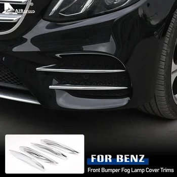 ABS Argint Lumina de Ceață Capac Pentru Mercedes-Benz C-Class W205 E Class W213 GLC X253 2016-2021 Bara Fata Grill Spoiler Accesorii