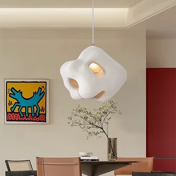 Nordic Bar Wabi Sabi E27 Candelabru Lumina Loft Minimalist LED Decor Acasă Suspenda Lampa Pentru Cafenea Restaurant Agățat Corpuri de iluminat