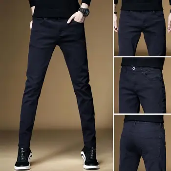 2022 Bărbați la Modă Brand Picioarele Slim Jean Pantaloni Barbati Casual Pantaloni Lungi Stil coreean de Vară Subțire Pantaloni Denim Pantaloni de Creion Y55